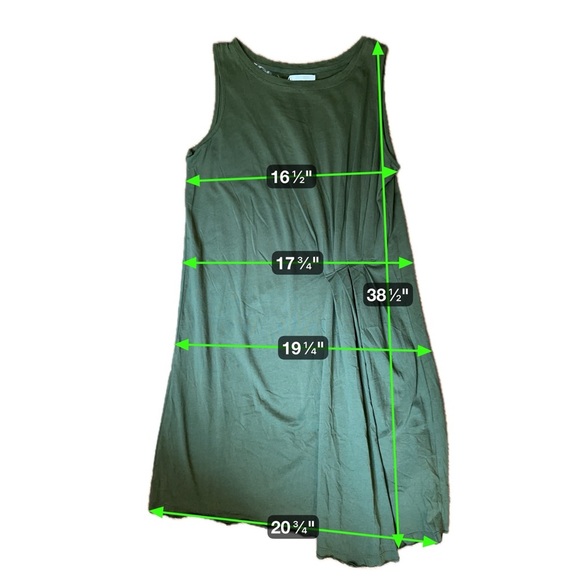 Stitchdrop Army Uniform Green Cotton Midi Dress | Size M - Picture 11 of 11